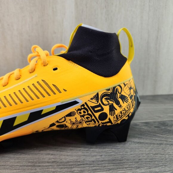 Nike Vapor Edge Pro 360 2 NRG Size 10.5 Mens Laser Orange Black Football Cleats - Picture 11 of 15